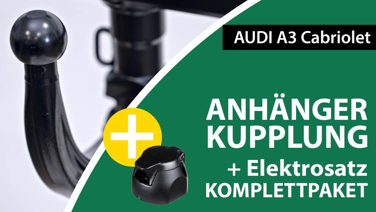Anhangerkupplung Abnehmbar Audi A3 Cabriolet Westfalia Komplettsatz Montage Von Rameder Youtube