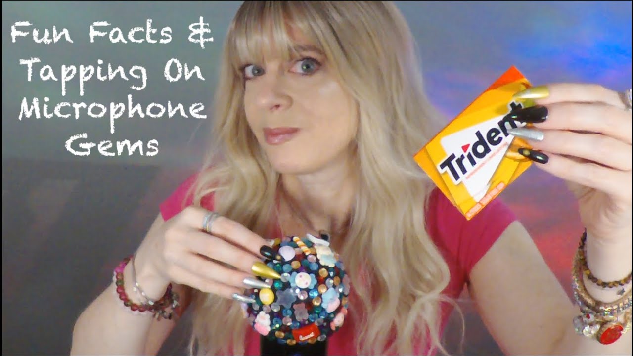 ASMR Gum Chewing Fun Facts | Tapping On Microphone Gems | Close Whisper