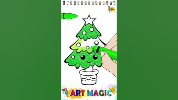 🎄How to Draw a Christmas Tree | Easy Step-by-Step Tutorial|