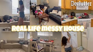 REAL LIFE MESSY HOUSE CLEAN WITH ME | CLEAN AND DECLUTTER | SPEED CLEANING MOTIVATION