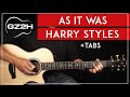 As It Was Guitar Tutorial - Harry Styles Guitar Lesson |Chords + Fingerpicking|