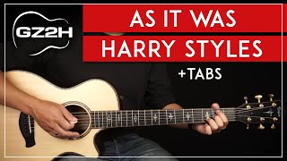 As It Was Guitar Tutorial - Harry Styles Guitar Lesson |Chords + Fingerpicking|