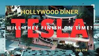 Hollywood Tesla Diner from the air. Full crew working hard #26