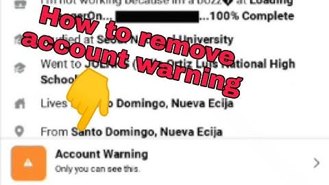 How To Remove Account Warning From Facebook Account | Fix Facebook Account Status Warning | deegeeTV
