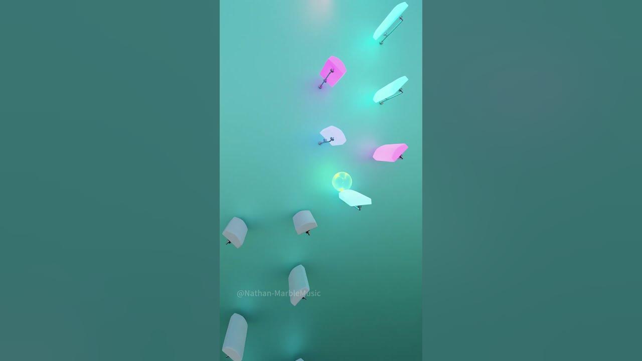 baby shark -B1- Marble Music #marblemusic #marbleasmr