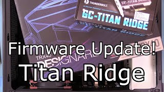 Обновления прошивки Titan Ridge Thunderbolt 3 на материнской плате Gigabyte TRX40 Designare