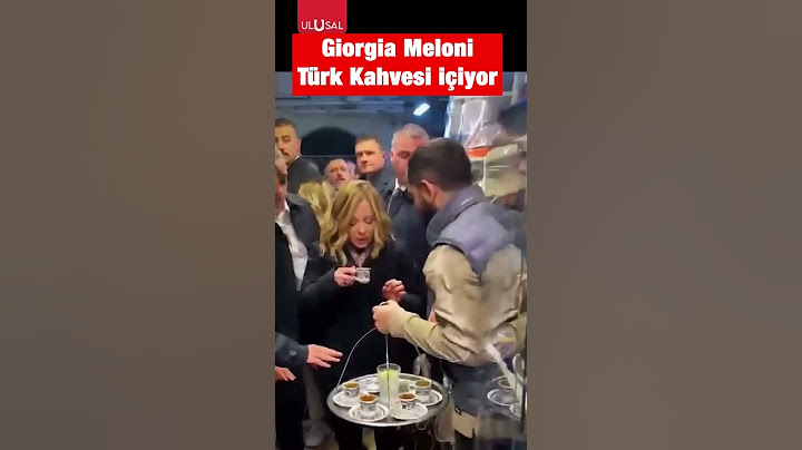 İtalya Başbakanı Giorgia Meloni Türk kahvesi içiyor #shorts #giorgiameloni #meloni #kahve #keşfet