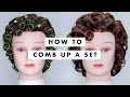 How to comb up a set.
