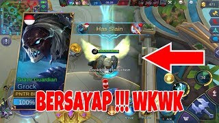 Hero Tank Grock Skin Grave Guardian Bersayap Ko Bisa ?? Wkwk