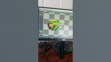 Goblin pixel art for first game in Unity #shorts