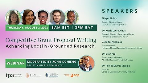 Competitive Grant Proposal Writing: Advancing Locally Grounded Research