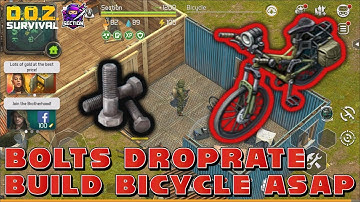 BUILD BICYCLE ASAP I NEW BOLTS DROPRATE I FULL GUIDE I Dawn Of Zombies Survival