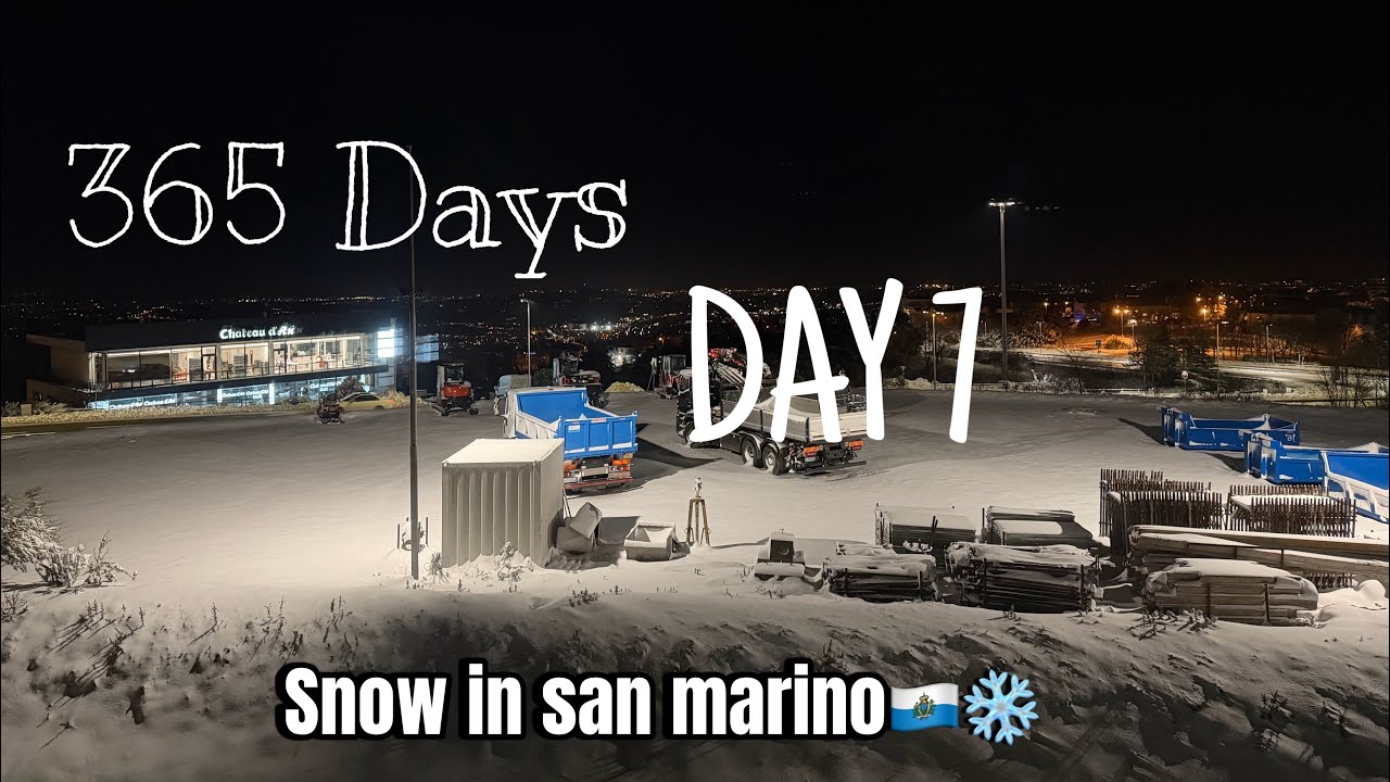 Snow In San Marino🇸🇲❄️ | San marino Main Snow⚡️🇸🇲❄️