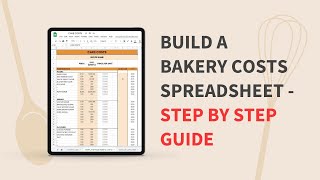 Create a cake costs spreadsheet screenshot 3