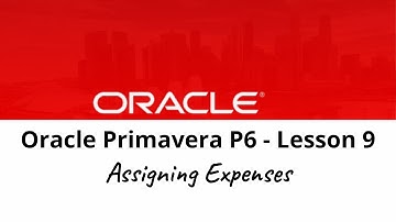 How to assign cost or expenses in Oracle Primavera P6