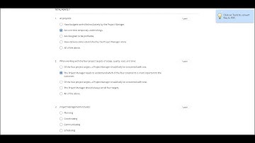 Coursera |Project Management The Basics for Success| Foundational Project Management quiz answers