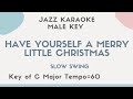 Have Yourself a Merry Little Christmas Jazz KARAOKE (backing track) - male key