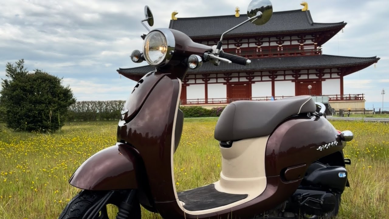 可愛すぎる原付♡艶々ブラウンのジョルノ(AF70)を徹底整備！安心の