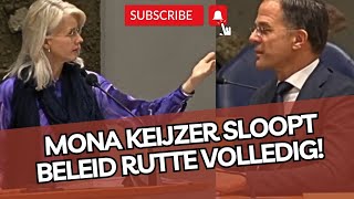 Mona Keijzer SLOOPT het MISDADIGE beleid van Rutte volledig!