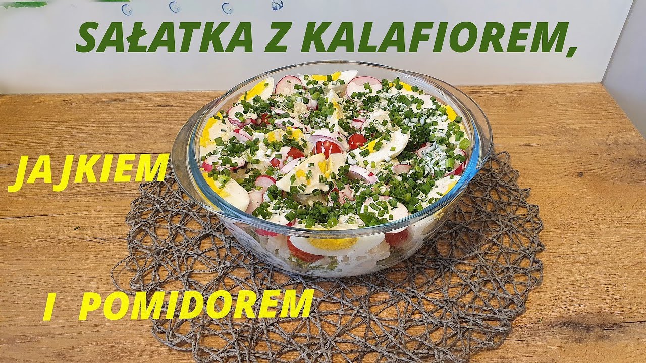 Sałatkia z kalafiorem, jajkiem i pomidorem / agatabodkuchni