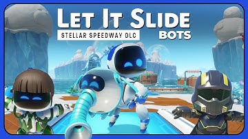Astro Bot Stellar Speedway DLC - Let it Slide Speedrun | Ice-Cold Rescue Bots & Trophy Guide