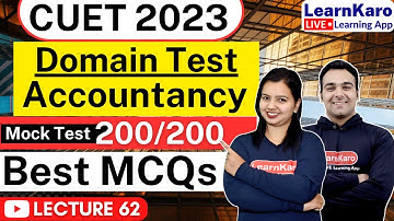 CUET 2023 Accountancy | Top 50 MCQs