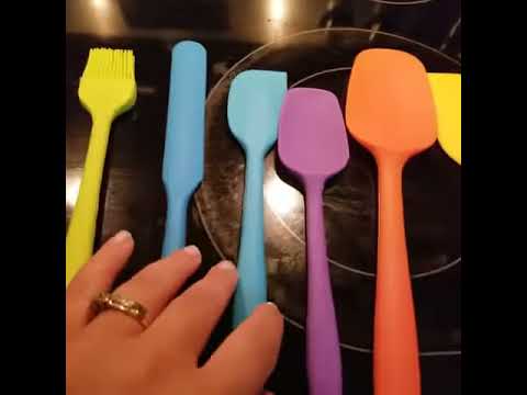 oannao 9 Pcs Silicone Spatula Set - Rubber Spatulas Silicone Heat