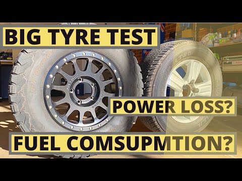 TYRE SIZE COMPARISON | How much power is lost | Fuel consumption? | BF Goodrich AT | Landcruiser 200