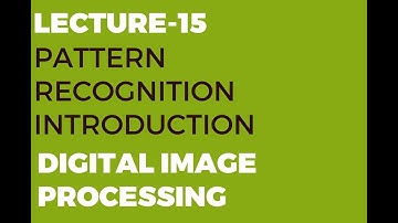Pattern Recognition Introduction