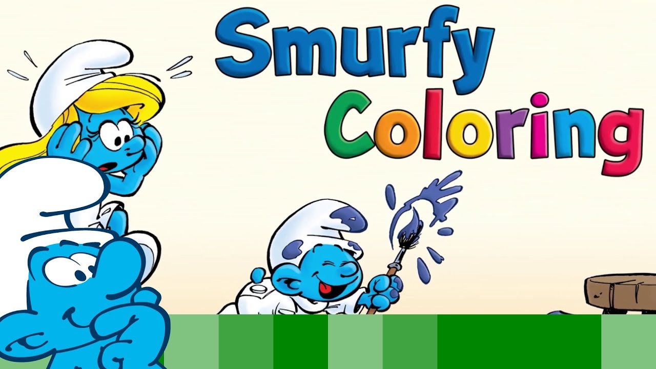 Play With The Smurfs: Smurfy Coloring • Xì Trum - Youtube