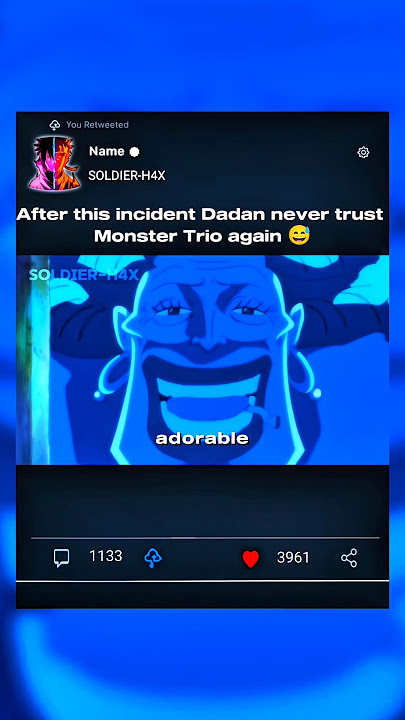 Dadan never trust Monster trio again 😅🤣 #luffy #funny #shorts