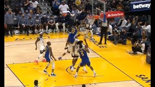 Andrew Wiggins Baptizes Karl Anthony Towns On A Put Back Dunk, And Everyones Loving It