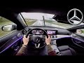 Mercedes Benz E Class 2017 POV Test Drive + AMBIENT LIGHTING