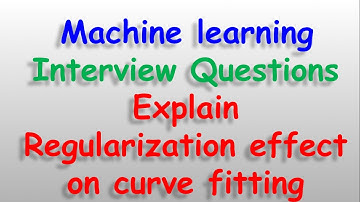 Machine Learning DataScience interview questions  Explain Regularization effect on curve fitting