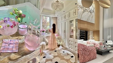 Chose Pink to Stay Home & Go Swimming💖🏡💦 | Viral IG Coffee Tray Setup✨This summer, I