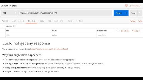 Postman - Web API cannot consume due to SSL certificates are being blocked - Problem Fixing