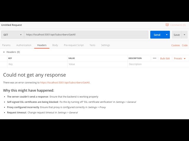 Postman - Web API cannot consume due to SSL certificates are being blocked - Problem Fixing - YouTube Postman - Web Api Cannot Consume Due To Ssl Certificates Are Being Blocked - Problem Fixing - Youtube