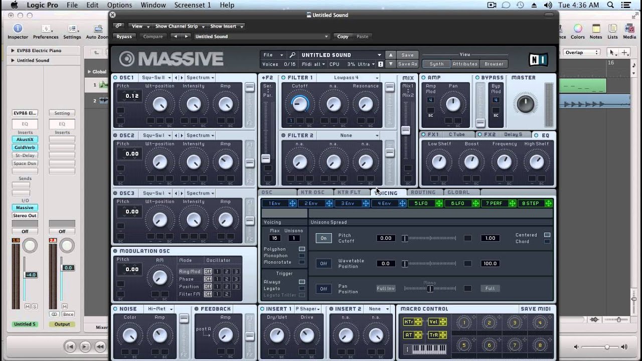 Massive Tutorial: Sub Focus - Falling Down Pluck Synth