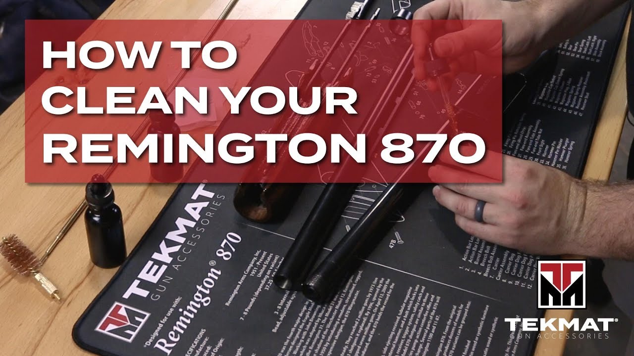 How to Clean a Remington 870 Shotgun TekMat Basic Gun Cleaning
