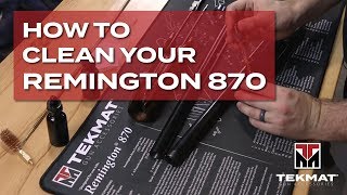 How To Clean A Remington 870 Shotgun Tekmat Basic Gun Cleaning