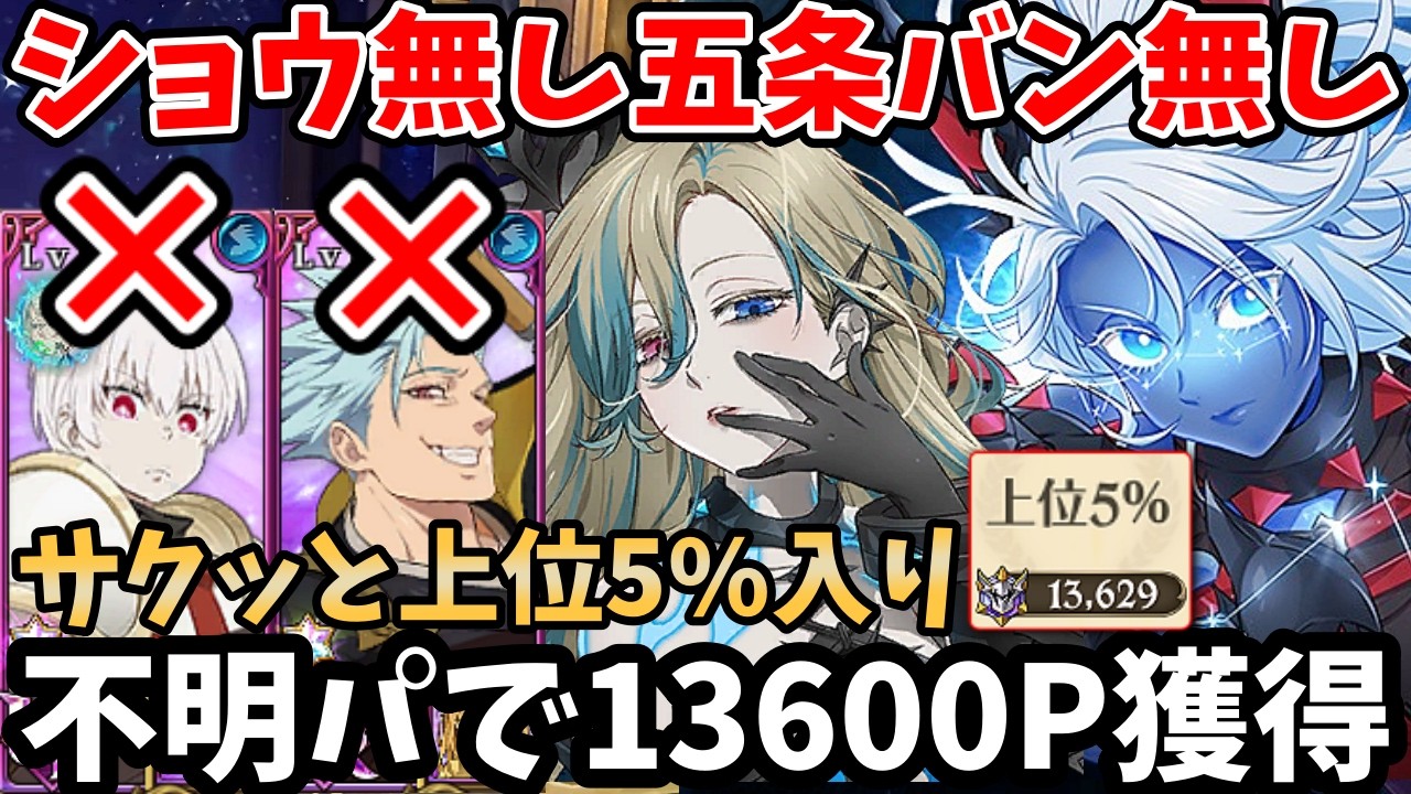High score without Shou or Gojo Ban! How to get over 13,600 points