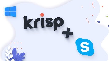 How to setup Skype with Krisp noise cancelling app (Windows)