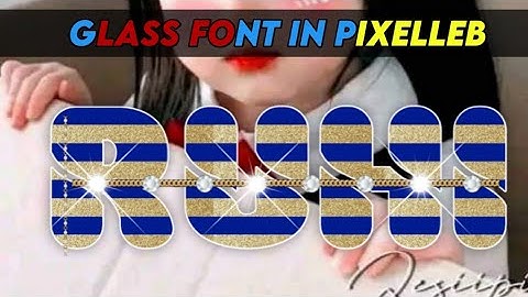 Glass Font editing || How to make glass font in pixelLeb || #nameeditingvideo