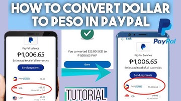 How to convert dollar to peso in Paypal (tagalog)