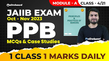 JAIIB Exam Oct 2023 | JAIIB PPB | MCQ Case Studies | Module - A | Class 4/21 | Himanshu Sharma