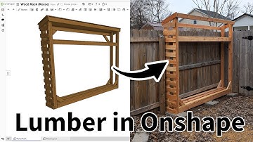 Wood Rack Custom Build Designed in Onshape