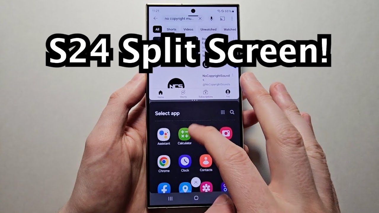 How to Split Screen Multitask on Samsung Galaxy S24 / S24+ / S24 Ultra ...