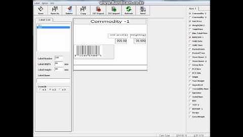 ACOM SCALE NETS Lable Printing Scale [ Label Format Editor guide 2 ]