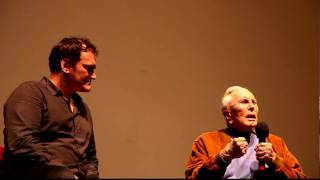 www.postmodernsurfer.com Kirk Douglas and Quentin Tarantino at the Santa Barbara Film Festival 2010
