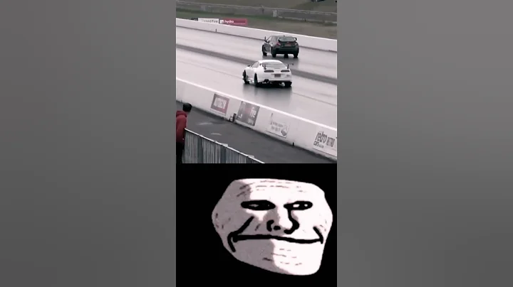 Subaru vs Supra Mk4 🥶 drag race #shorts #explore evil face #compilation #supra #jdm